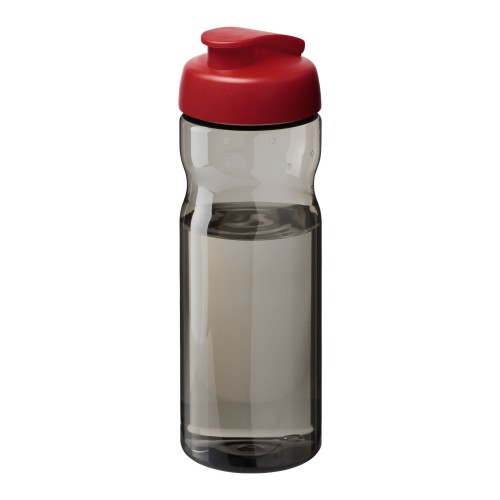 H2O Active® Eco Base 650 ml Sportflasche mit Klappdeckel. rot, kohle