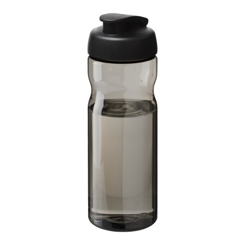 H2O Active® Eco Base 650 ml Sportflasche mit Klappdeckel. schwarz, kohle