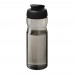 H2O Active® Eco Base 650 ml Sportflasche mit Klappdeckel. schwarz, kohle