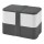 MIYO Doppel-Lunchbox. grau. weiss, grau