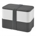 MIYO 700+700 ml double layer lunch box. Grey. White, Grey