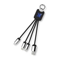 SCX.design C15 quatro light-up cable. Blue, Black