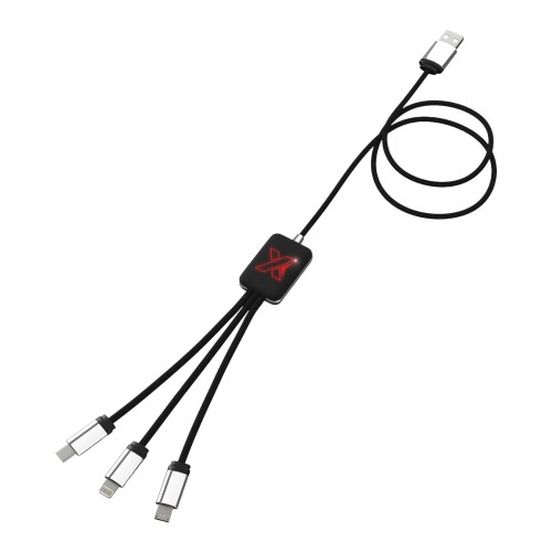 SCX.design C17 Easy to Use Ladekabel mit Leuchtlogo. rot, schwarz SCX.design C17 Easy to Use Ladekabel mit Leuchtlogo. rot, schwarz