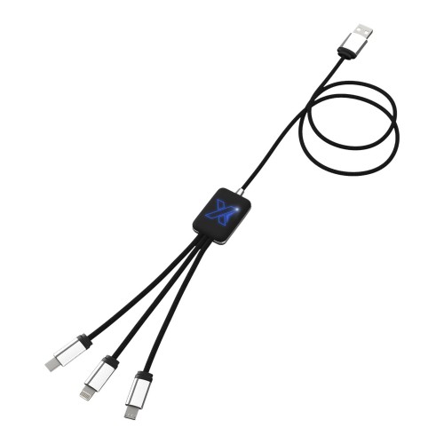SCX.design C17 Easy to Use Ladekabel mit Leuchtlogo. blau, schwarz SCX.design C17 Easy to Use Ladekabel mit Leuchtlogo. blau, schwarz