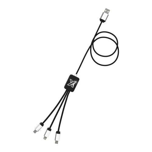 SCX.design C17 easy to use light-up cable. Black, White