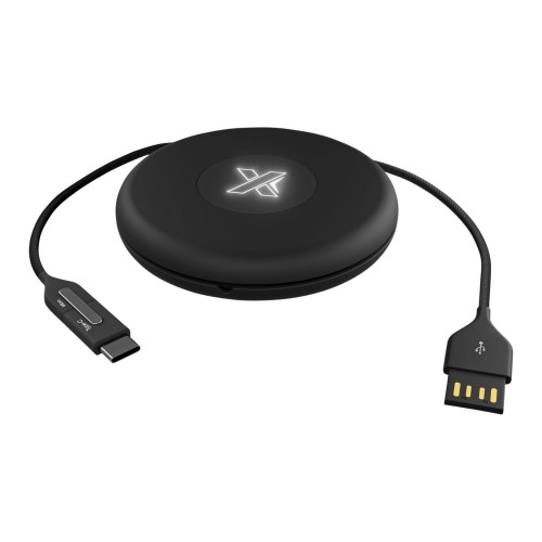 SCX.design C18 3-in-1 Travel Ladekabel mit Leuchtlogo, schwarz SCX.design C18 3-in-1 Travel Ladekabel mit Leuchtlogo, schwarz