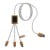 SCX.design C39 3-in-1-Ladekabel aus rPET mit Leuchtlogo und Bambusgehäuse, weiss