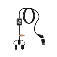 SCX.design C48 CarPlay 5-in-1 laadkabel, Zwart