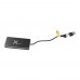 SCX.design H20 8-in-1 USB-hub met dubbele ingang en 6 poorten, Zwart