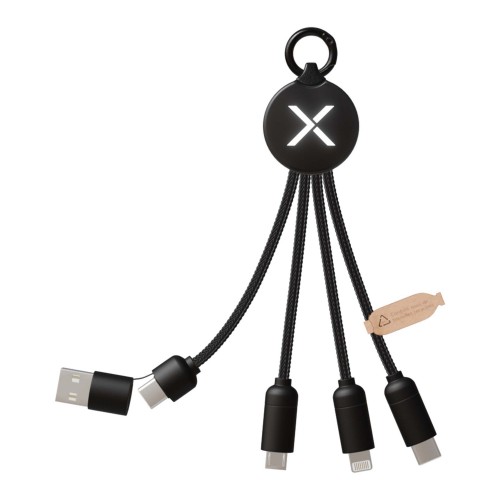 SCX.design C14 20W 5-in-1 Ladekabel, schwarz SCX.design C14 20W 5-in-1 Ladekabel, schwarz