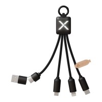SCX.design C13 20W 5-in-1 charging cable, Black