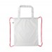 CreaDraw Shop RPET custom made tas met trekkoordsluiting, rood
