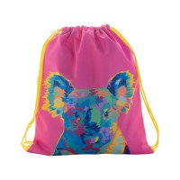 CreaDraw Kids custom made gemaakte tas met trekkoordsluiting voor kinderen, geel