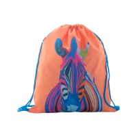 CreaDraw Kids RPET custom drawstring bag for kids, blue