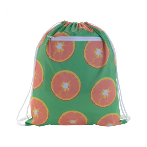 CreaDraw RFID custom drawstring bag, white