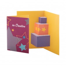 Dimensions 3D Weihnachtskarte Geschenk, weiß