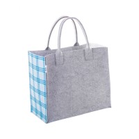 CreaFelt Shop B custom shopping bag, white