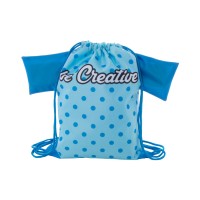 CreaDraw T Kids custom drawstring bag for kids, blue