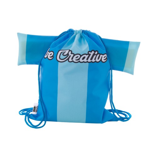 CreaDraw T Kids RPET custom drawstring bag for kids, blue CreaDraw T Kids RPET custom drawstring bag for kids, blue