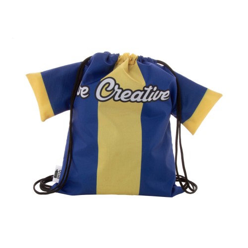 CreaDraw T Kids RPET custom made trekkoord tas voor kinderen, zwart