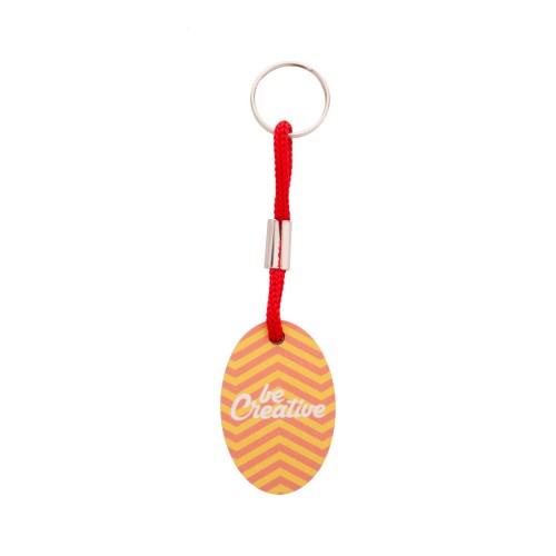 Woody Plus B custom made sleutelhanger, rood