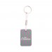 Woody Plus D custom made sleutelhanger, wit