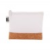 CreaBeauty Cork S RPET custom cosmetic bag, white