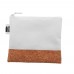 CreaBeauty Cork S RPET custom cosmetic bag, white