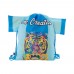 CreaDraw T RPET custom made trekkoord tas, blauw