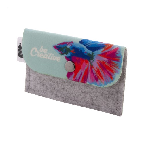 CreaFelt Money custom purse, white