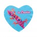 CreaClean RPET custom made brillendoekje. hart, wit
