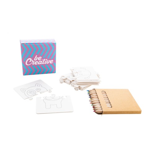 Colozzy custom colouring puzzle, white