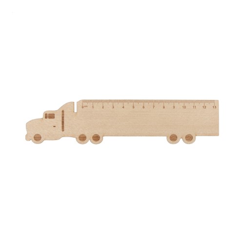 Looney wooden ruler, natural Looney wooden ruler, natural