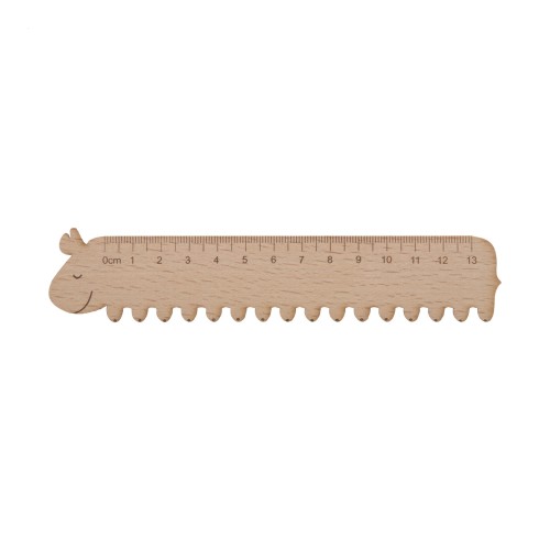 Looney wooden ruler, natural Looney wooden ruler, natural