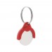 Token winkelwagenmuntje sleutelhanger, rood