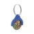 Token winkelwagenmuntje sleutelhanger, blauw