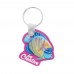 CreaFob custom made keyring, transparent pink CreaFob custom made keyring, transparent pink