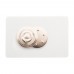 DomeBadge Anstecker mit Magnetbefestigung, weiß