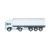 Trucker 15 Lineal LKW. 15 cm, weiß