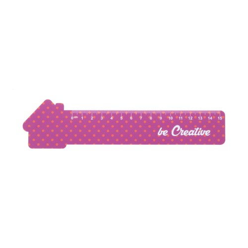 Couler 15 liniaal van 15 cm. huis, wit