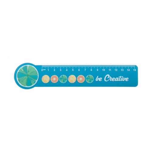 Couler 15 liniaal van 15 cm. cirkel, wit