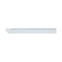 Couler 30 30 cm ruler. heart, white