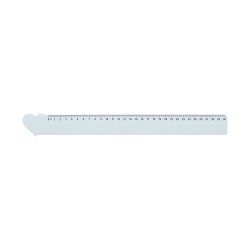 Couler 30 Lineal Herz. 30 cm, weiß Couler 30 Lineal Herz. 30 cm, weiß