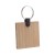 Bambry bamboo keyring. square, natural