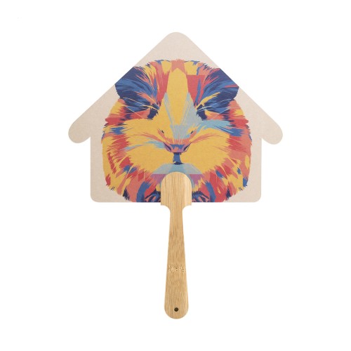 Digibreeze Eco custom hand fan, natural