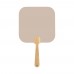 Digibreeze Eco custom hand fan, natural