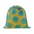 CreaDraw Zip RPET custom made tas met trekkoord, blauw