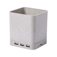 Ampdesk Multifunktionaler Stifteköcher, beige
