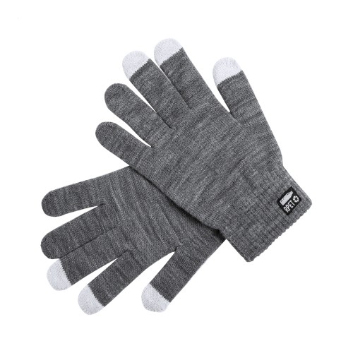 Retap RPET touch screen gloves, ash grey