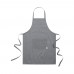 Cuoco cotton apron, black